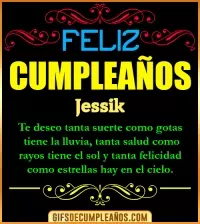 GIF Frases de Cumpleaños Jessik